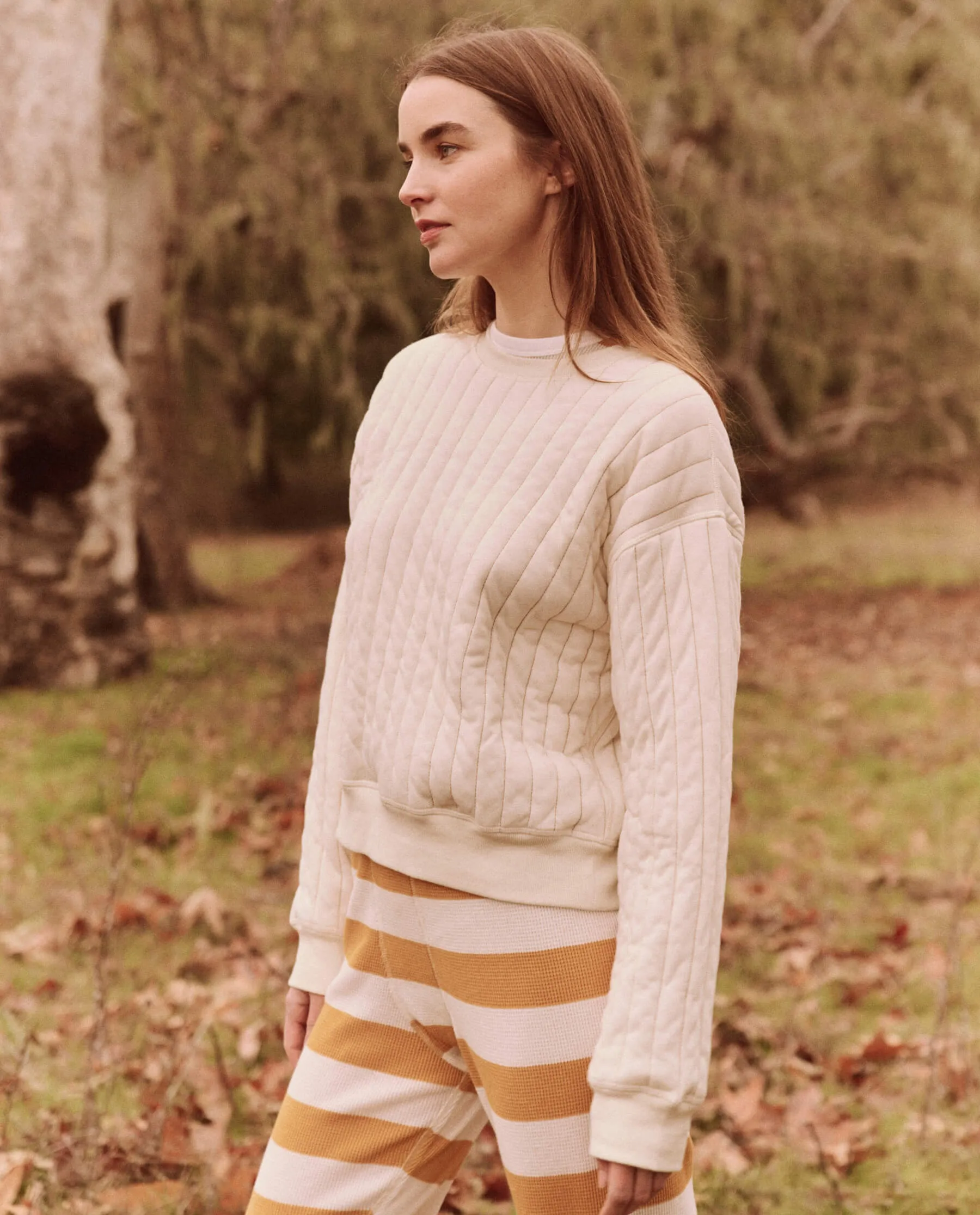 The Reversible Quilted Avalanche Sweatshirt. -- Chalk The Great