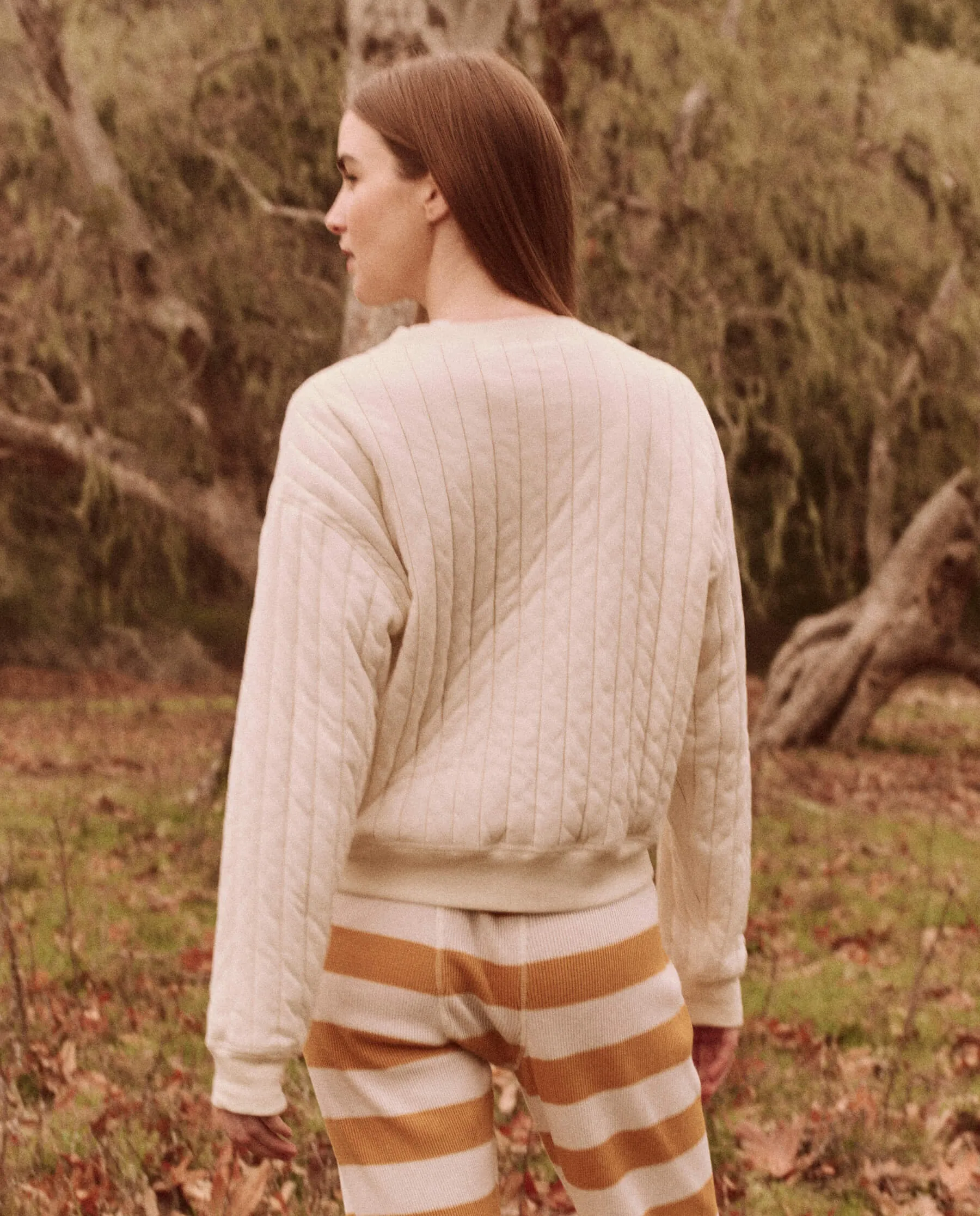 The Reversible Quilted Avalanche Sweatshirt. -- Chalk The Great