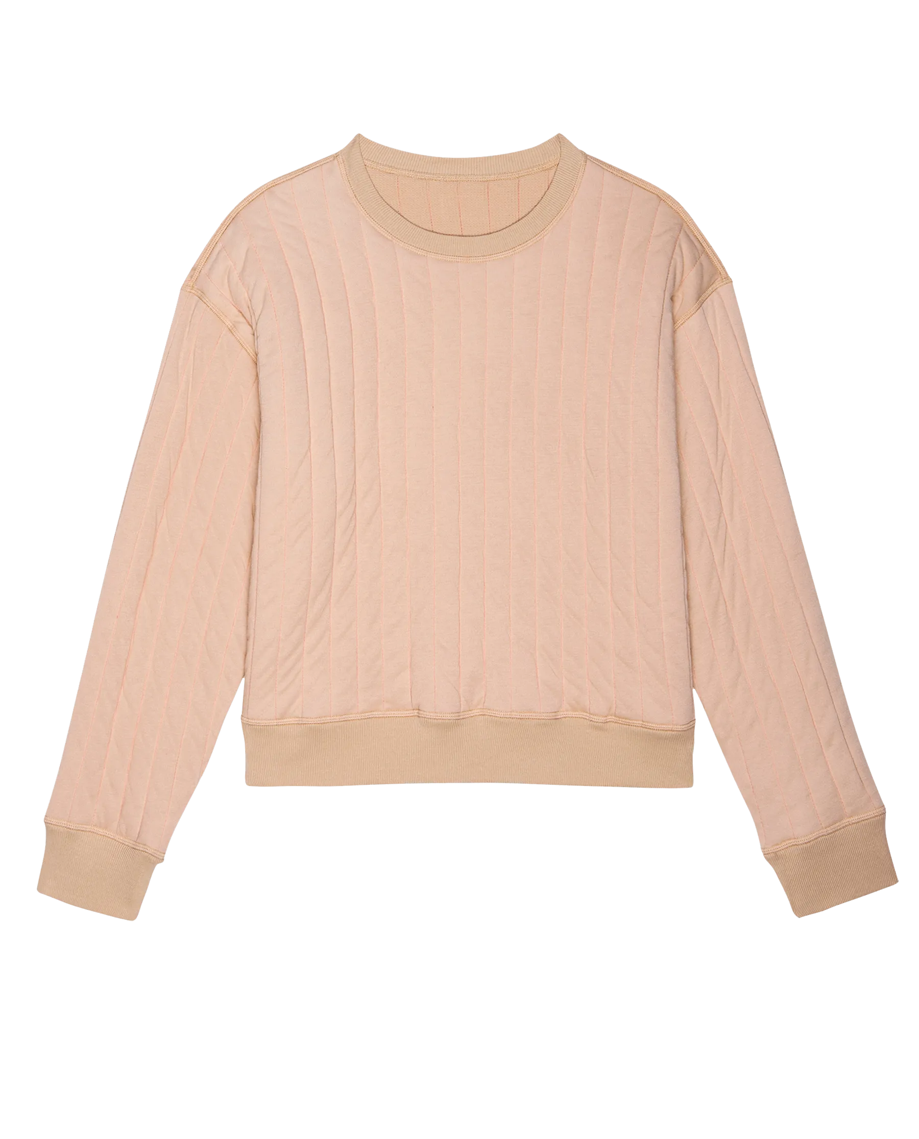 The Reversible Quilted Avalanche Sweatshirt. -- Cloud Pink The Great