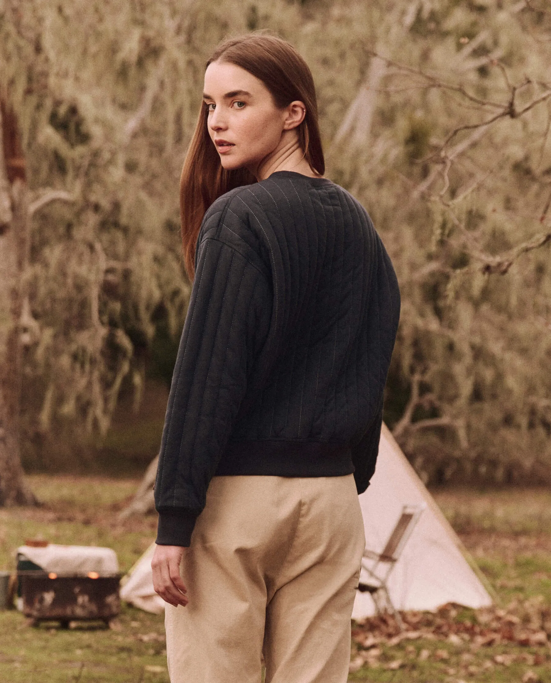 The Reversible Quilted Avalanche Sweatshirt. -- Midnight The Great
