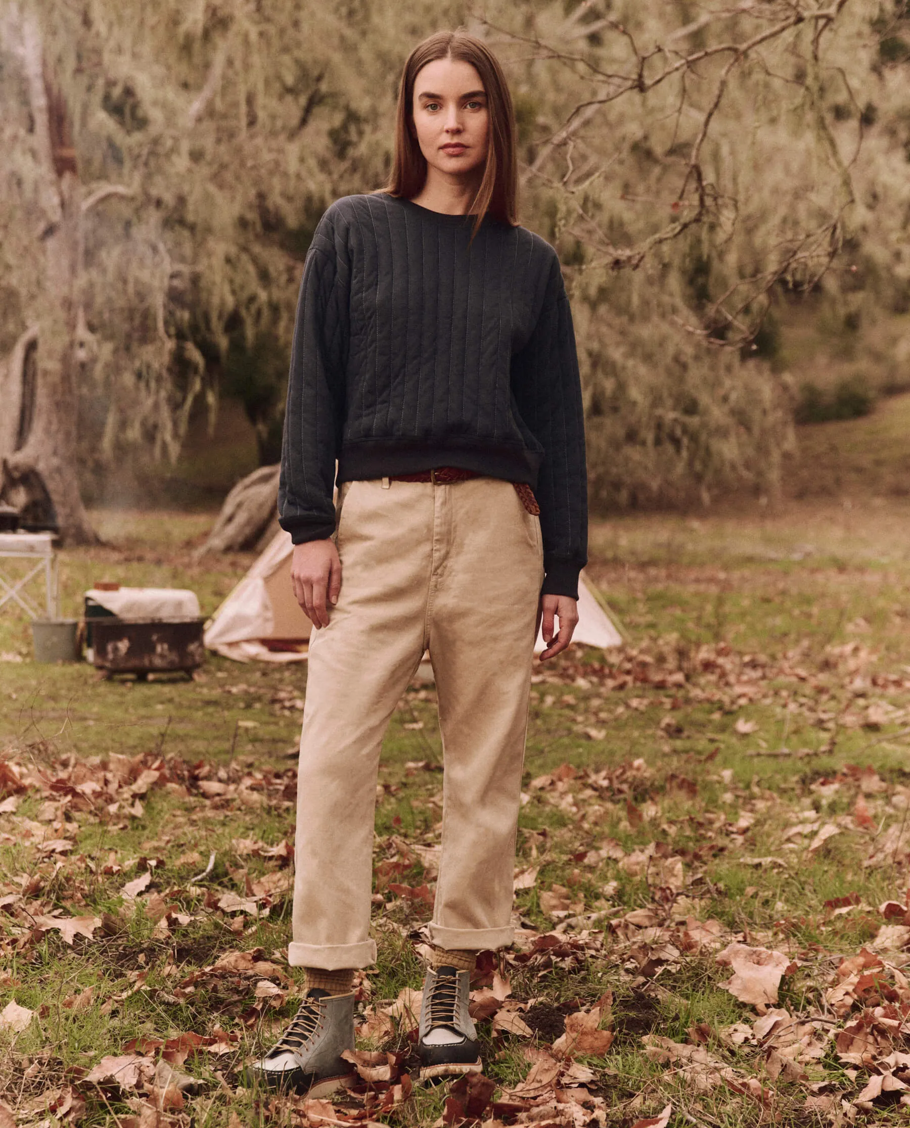 The Reversible Quilted Avalanche Sweatshirt. -- Midnight The Great