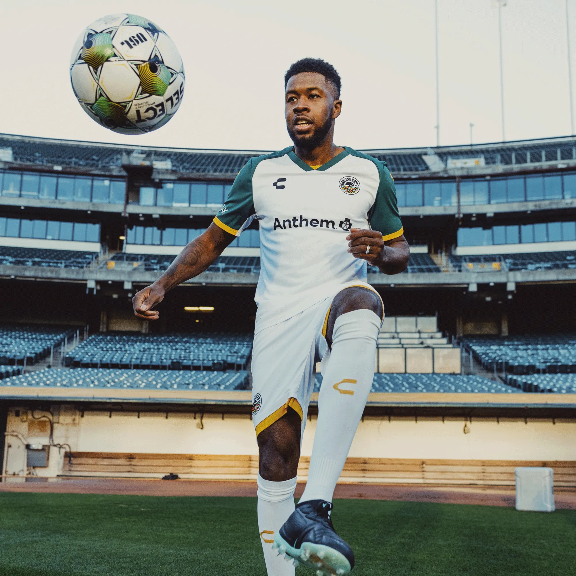 Unisex Oakland Roots SC 2025 Second Kit ft. Anthem Blue Cross