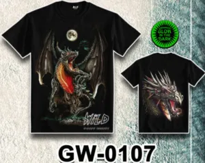 WILD - Glow in the Dark T-Shirt Drache GW-0107