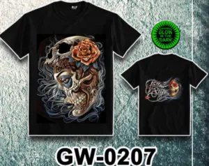 WILD - Glow in the Dark T-Shirt Tattoo Frau GW-0207