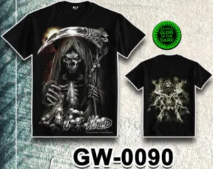 WILD - Glow in the Dark T-Shirt Totenkopf GW-0090