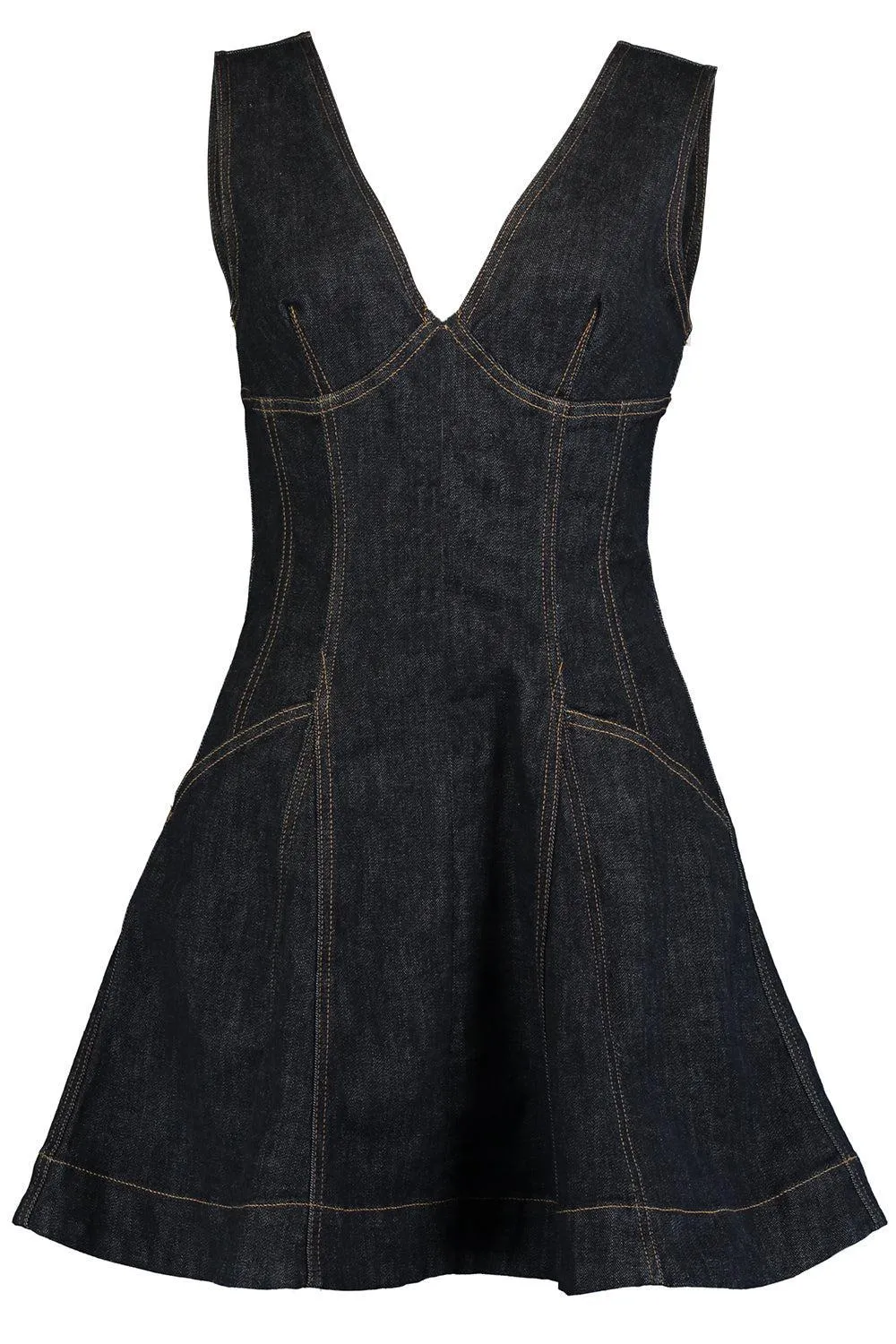 Zip Front Mini Dress